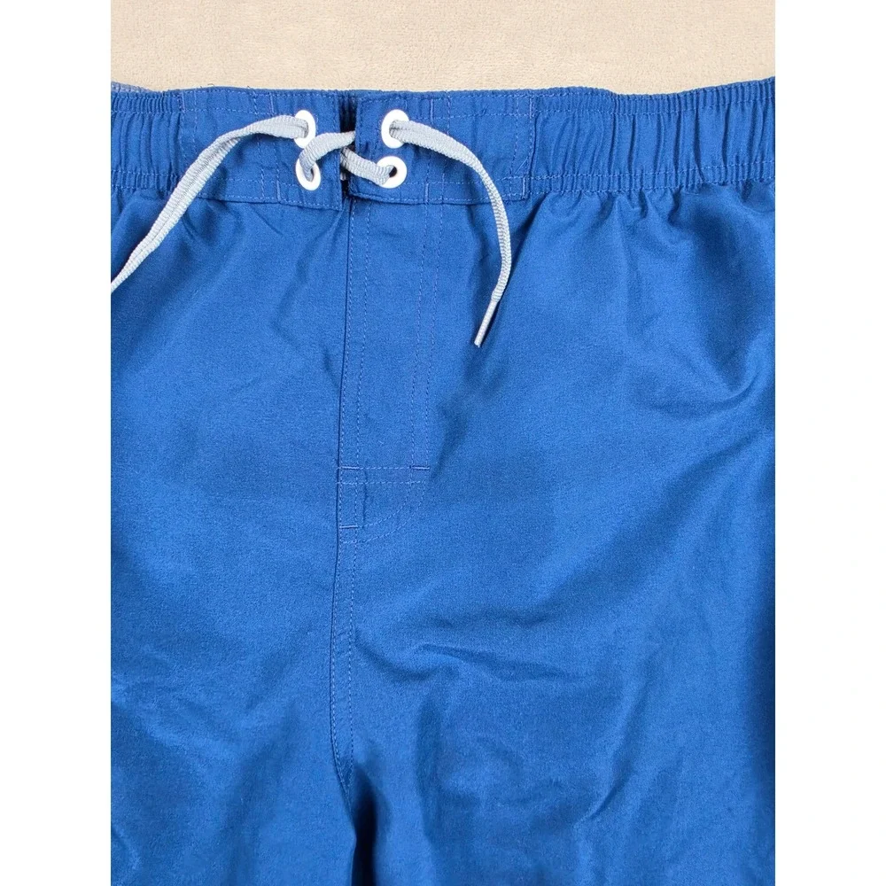 Nike Swim Shorts Mens XXL Blue Board Shorts Mesh Lined Drawstring Logo